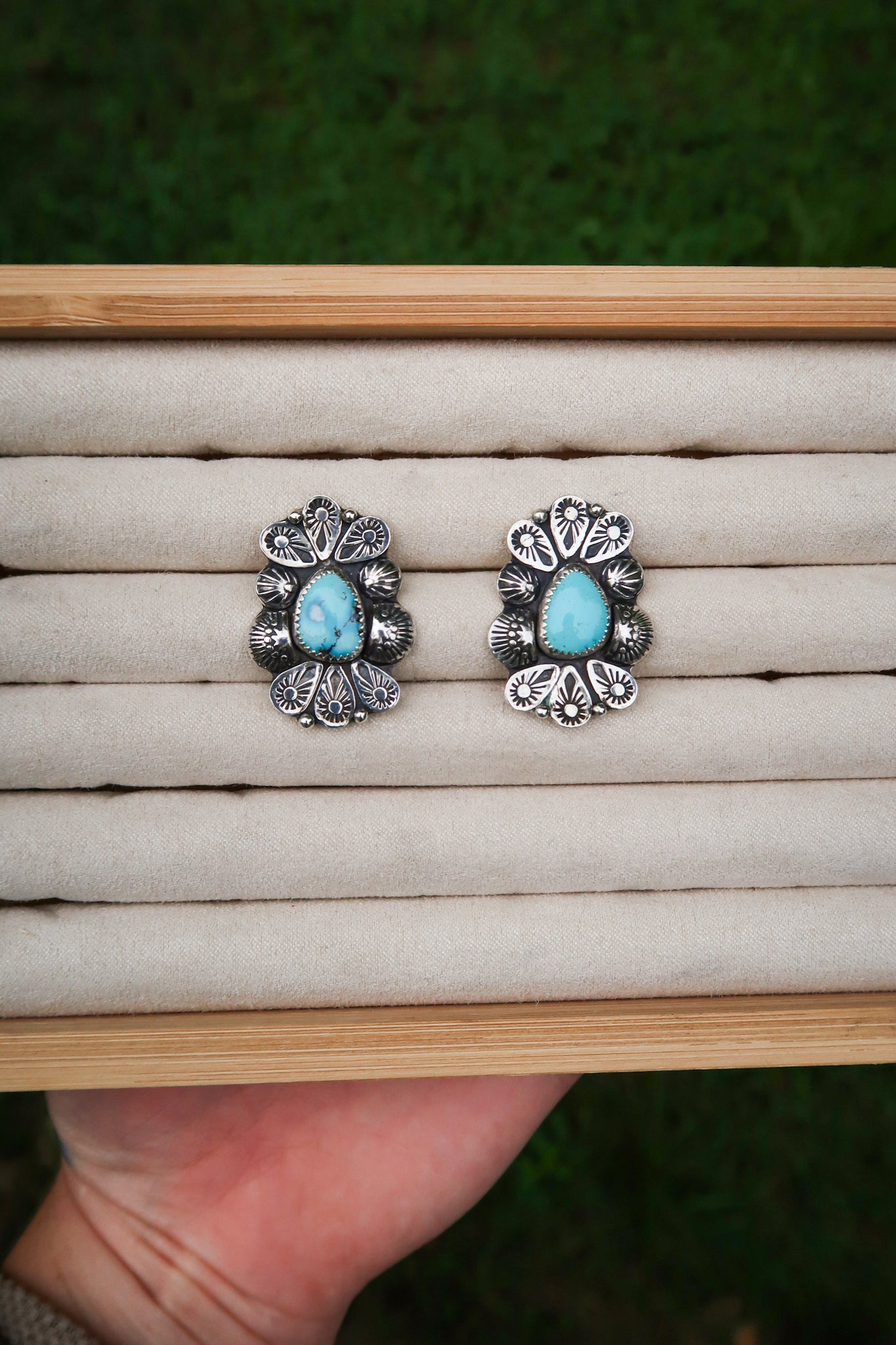 Golden Hill Stamped Studs