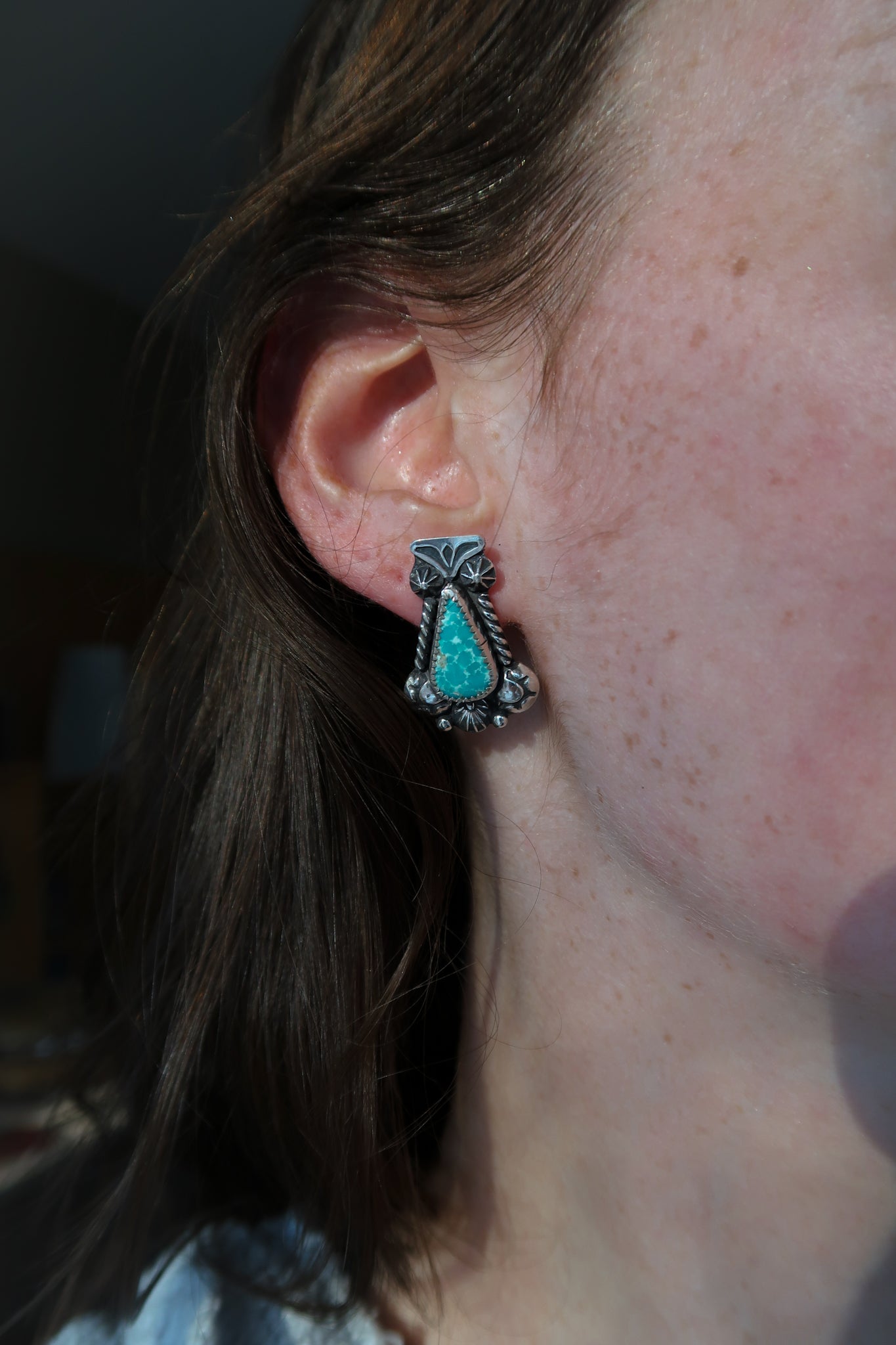 Whitewater Turquoise Earrings