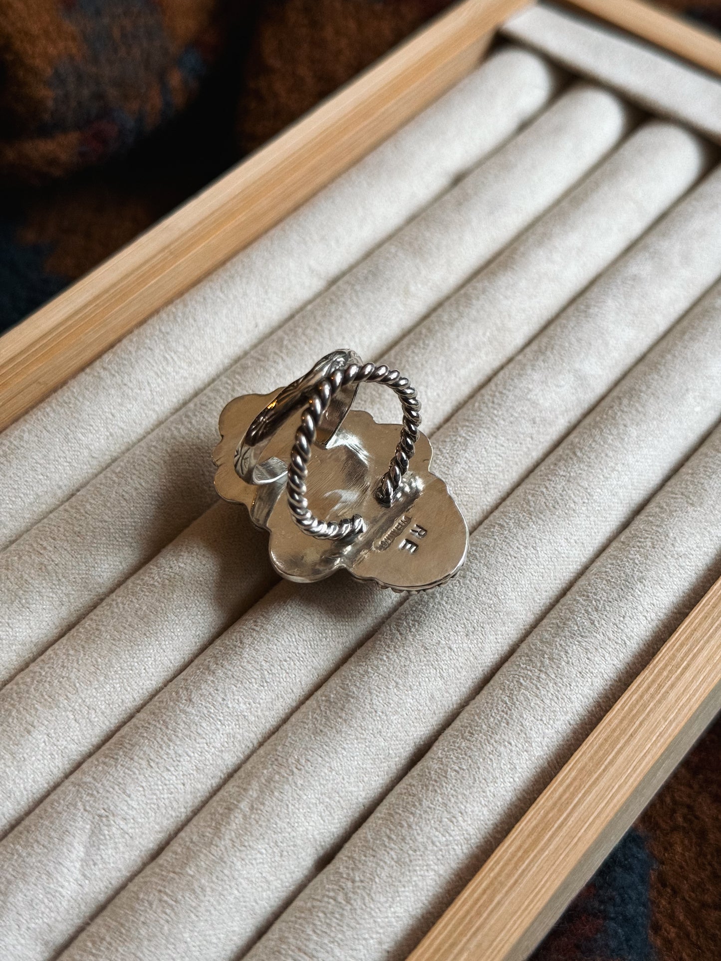 Dry Creek Turquoise Stamped Ring