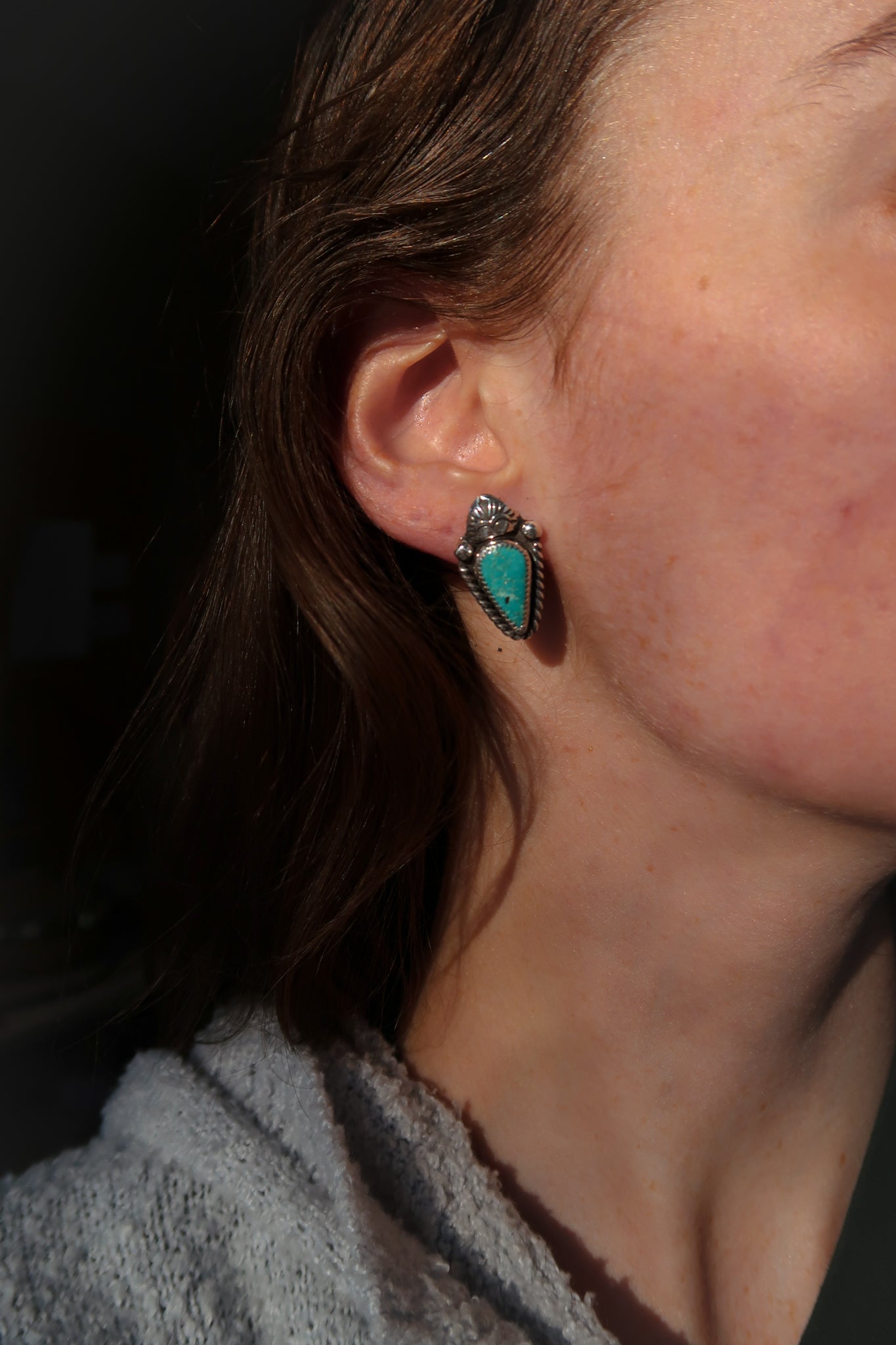 Whitewater Turquoise Earrings