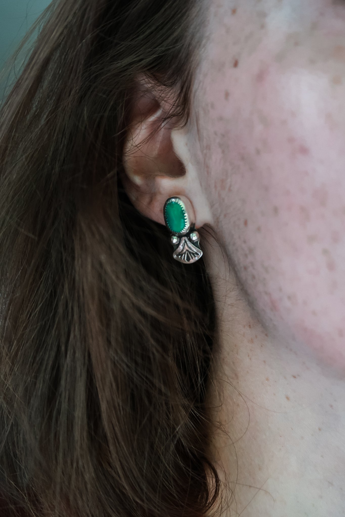Emerald Valley Stamped Studs