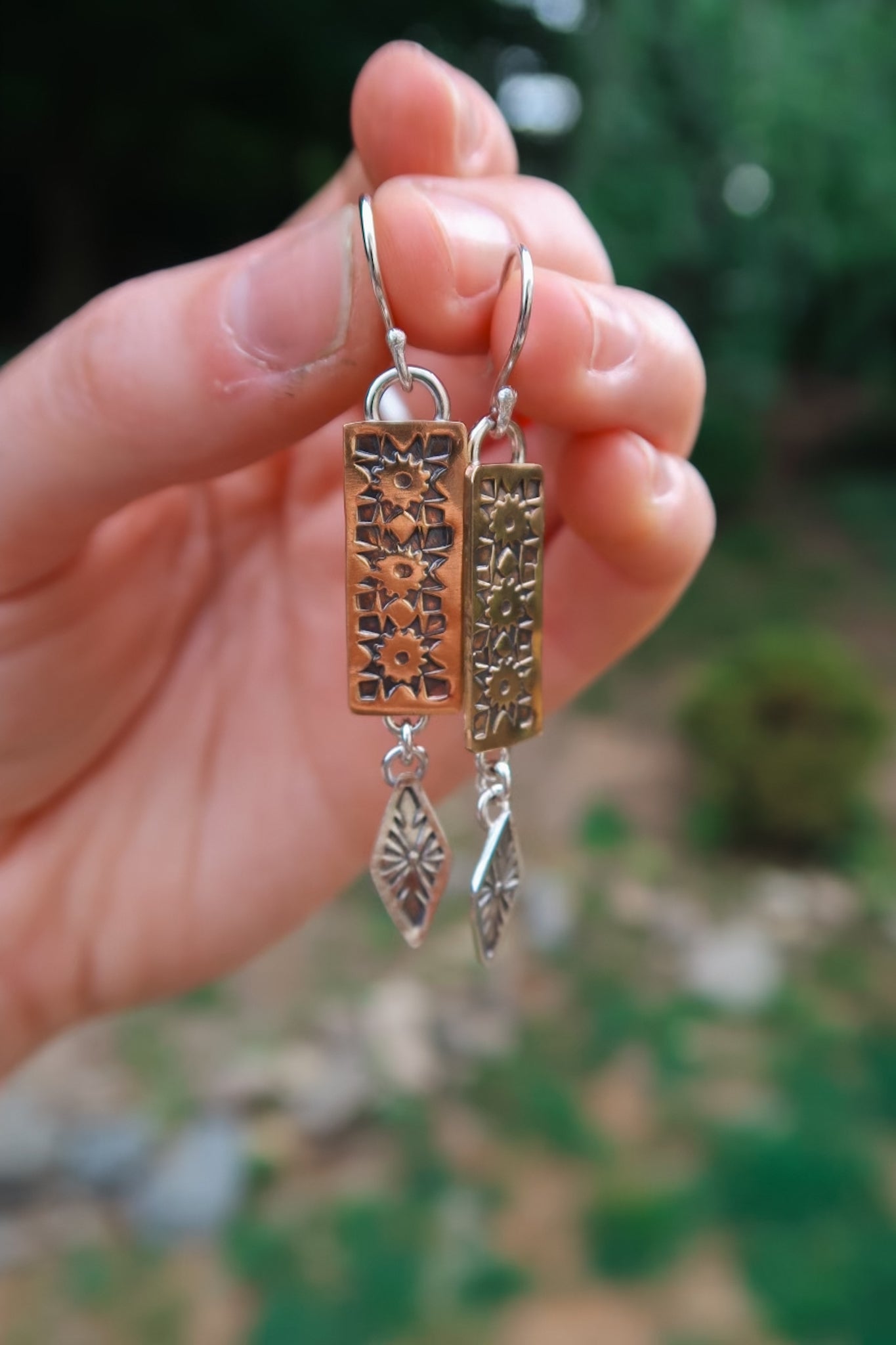 Mixed Metal Earrings