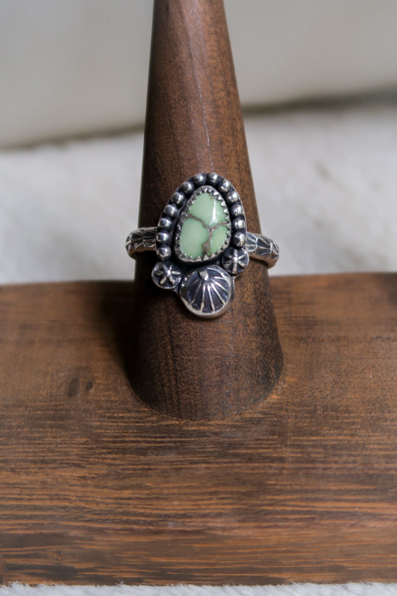 Damale Variscite Stamped Ring