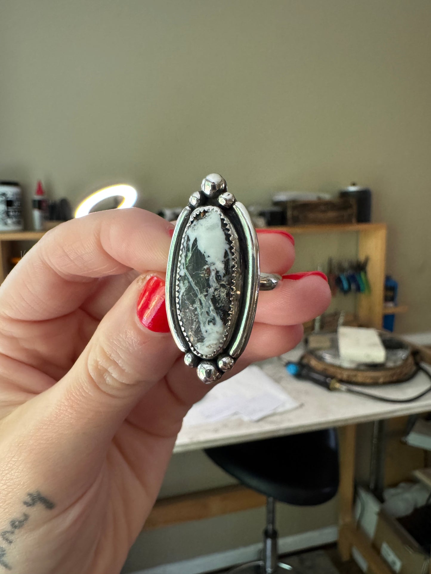 White Buffalo Ring