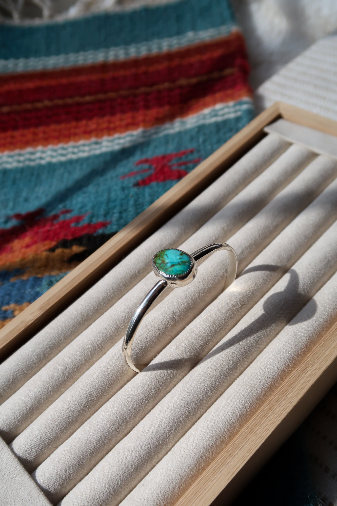 Blue Diamond Turquoise Cuff