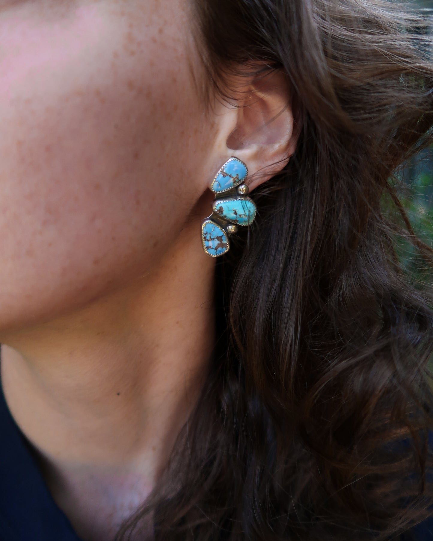 Golden Hill Cluster Earrings
