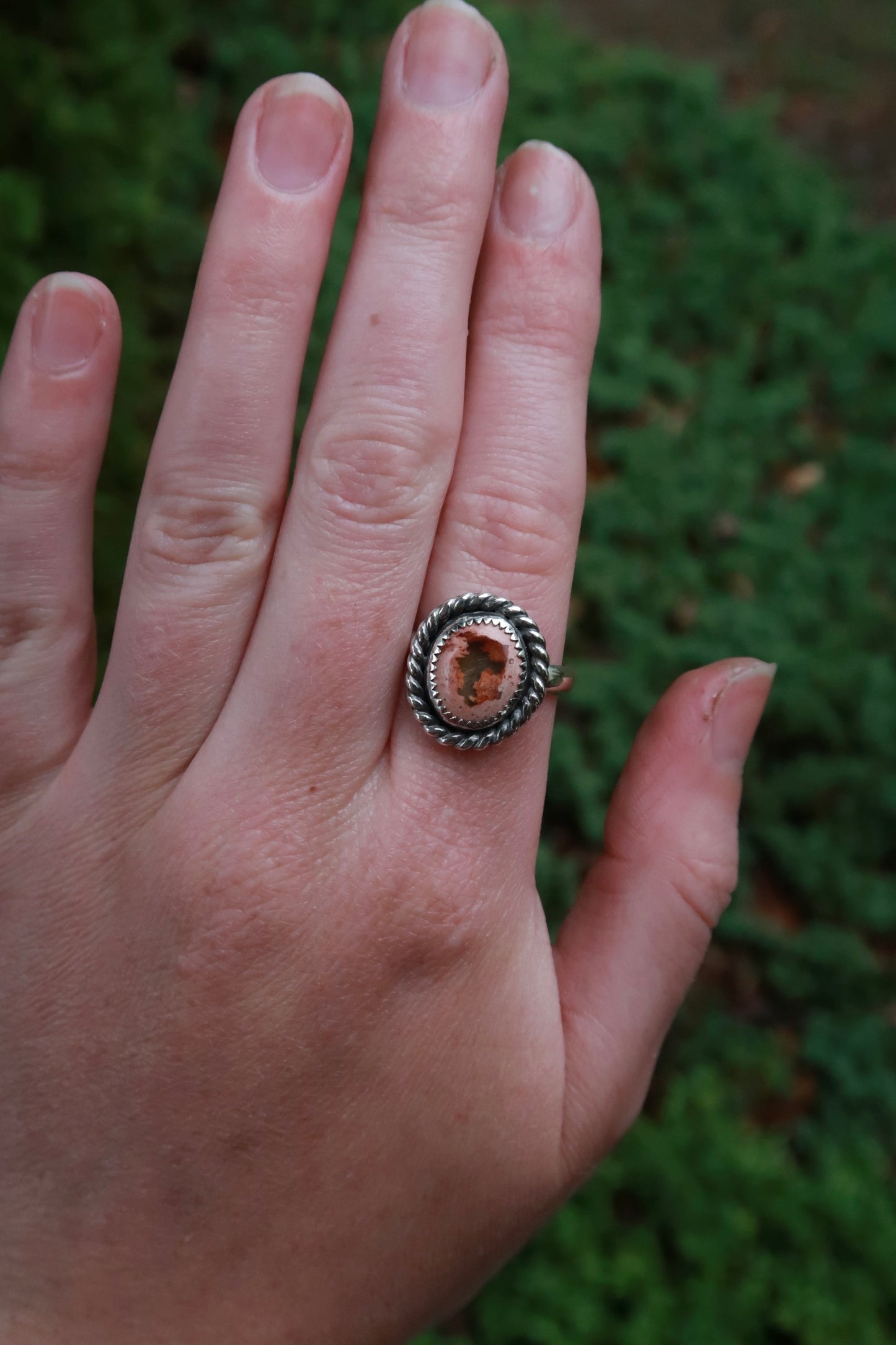 Mexican Fire Opal Ring