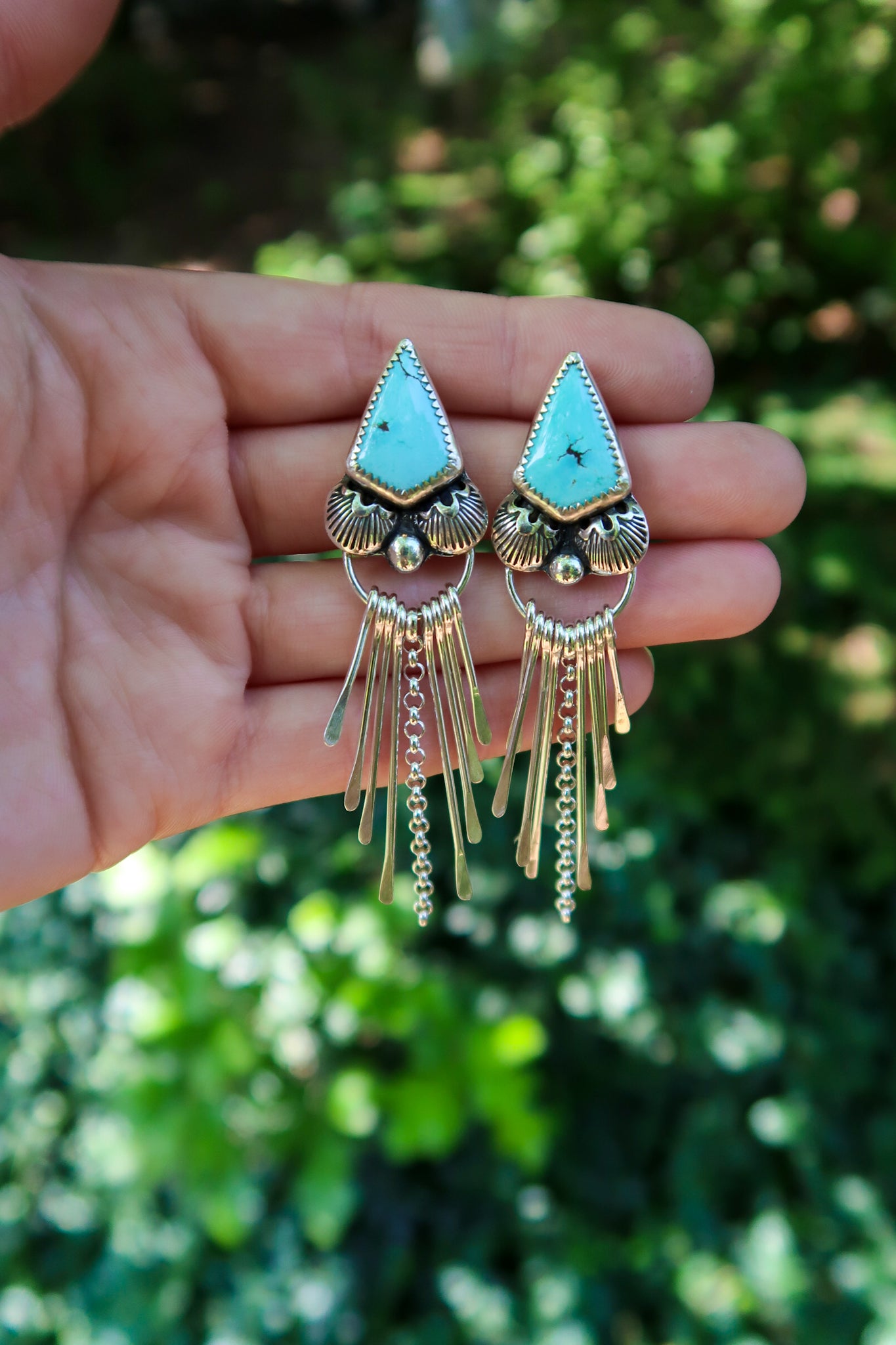 Golden Hill Fringe Earrings