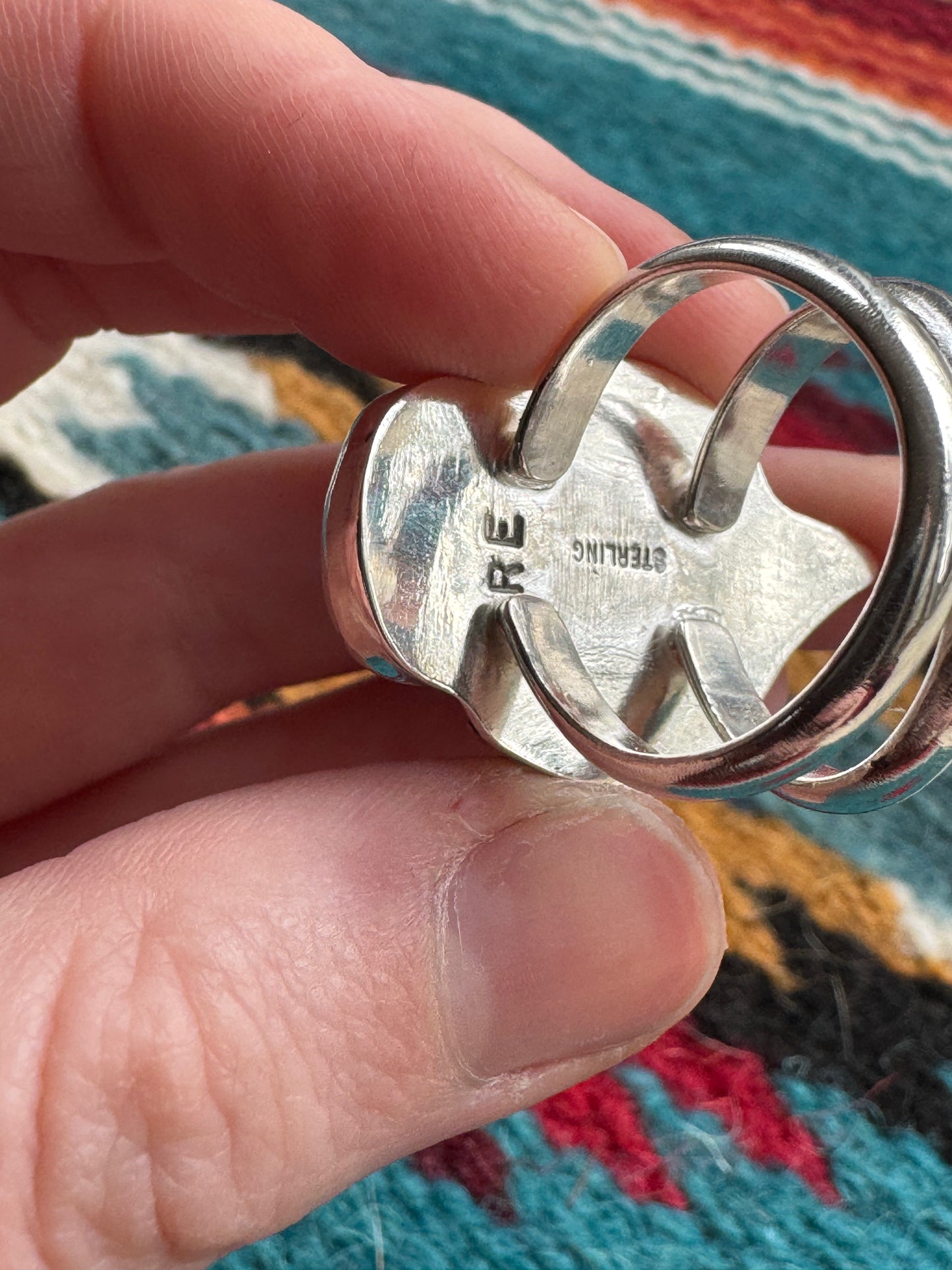 Golden Hill Turquoise Feather Ring