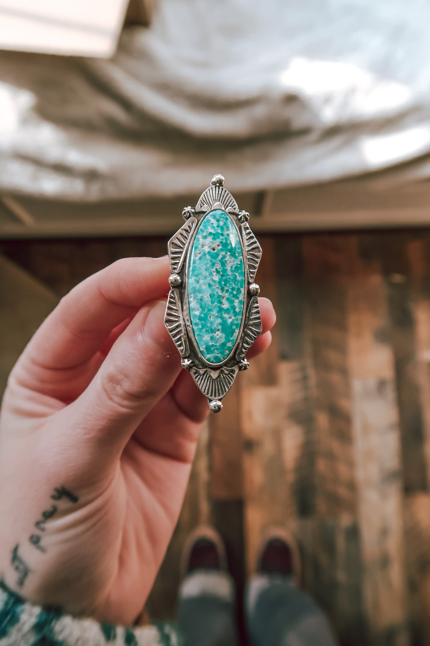 Whitewater Turquoise Ring