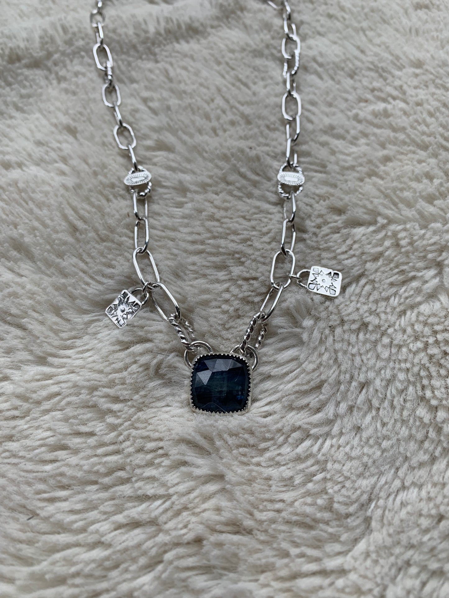 Natural Blue Kyanite Necklace