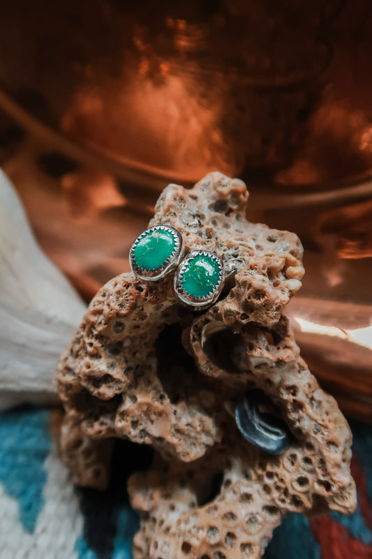 Emerald Valley Stud Earrings