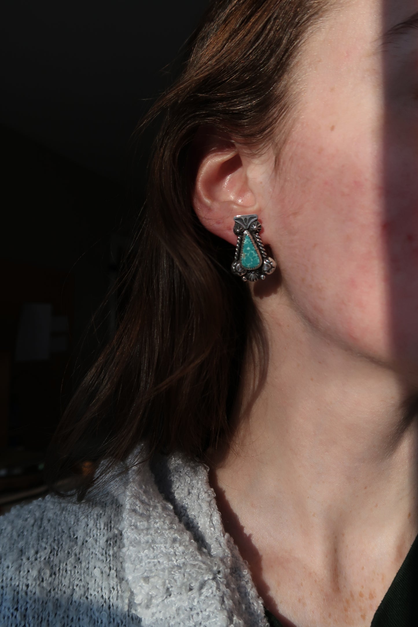 Whitewater Turquoise Earrings