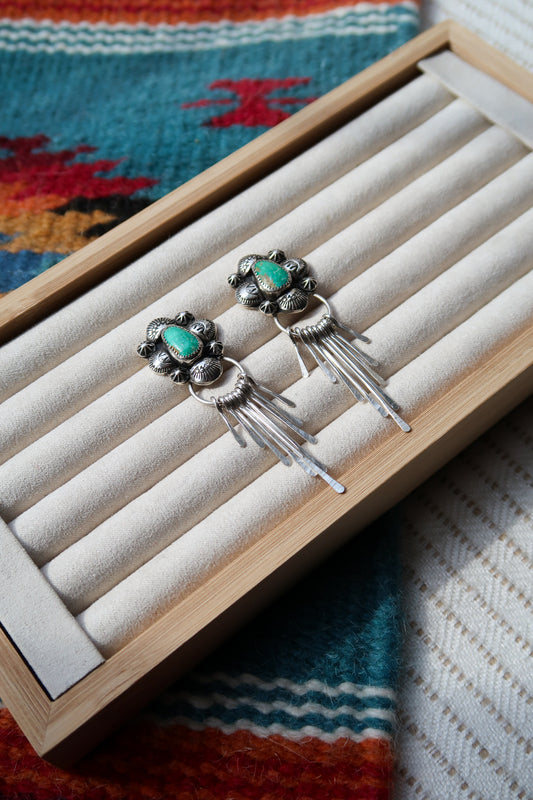 Emerald Valley Fringe Earrings
