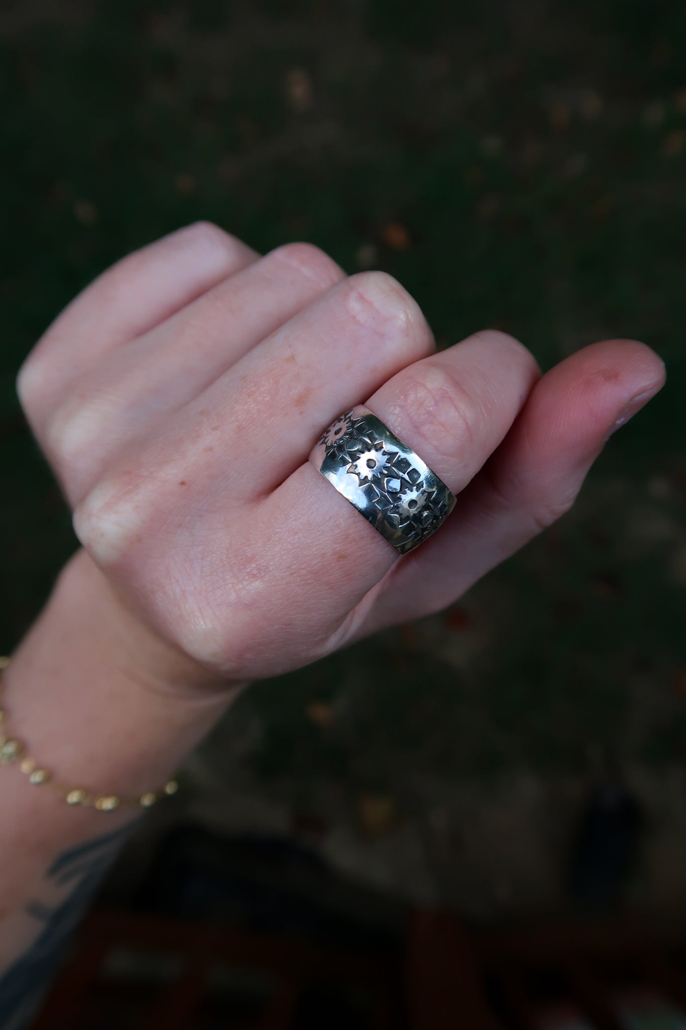 Sterling Silver Wide Band Ring