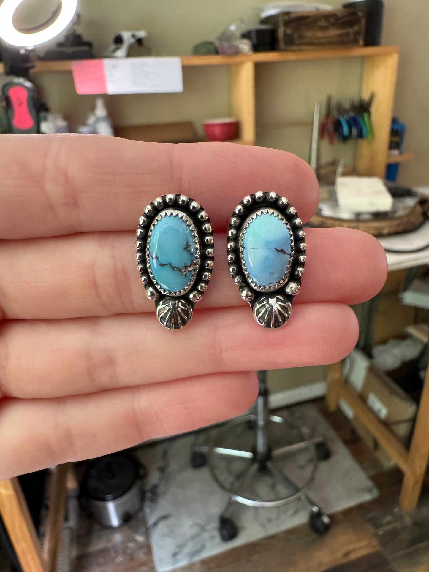 Golden Hill Stud Earrings