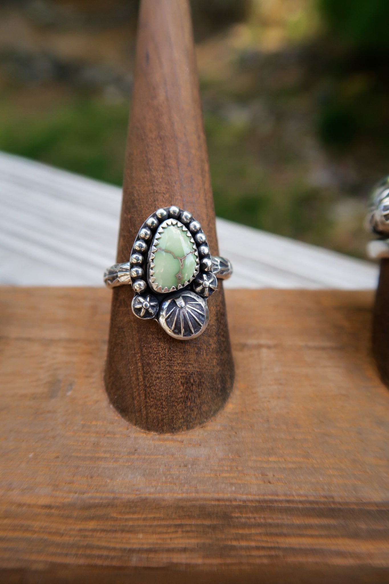 Damale Variscite Stamped Ring