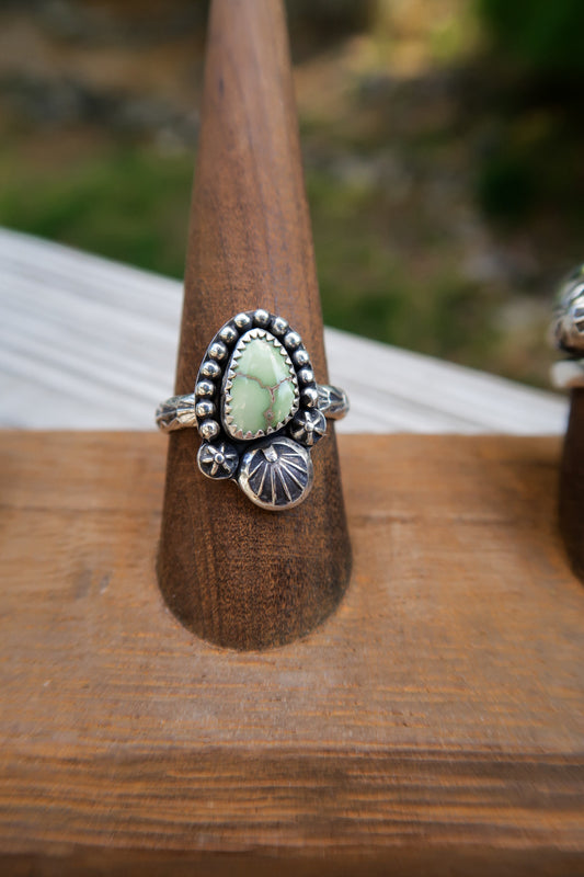Damale Variscite Stamped Ring