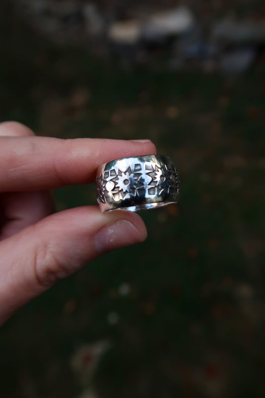 Sterling Silver Wide Band Ring