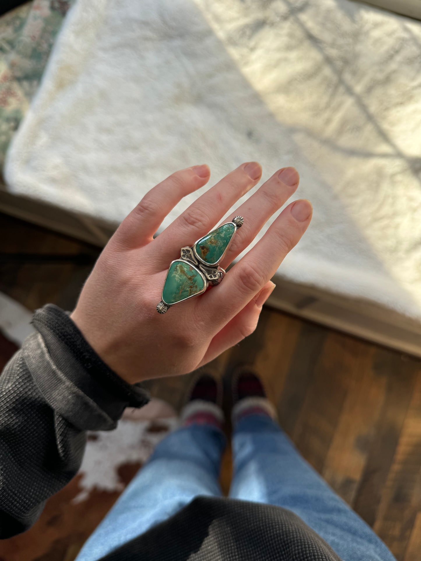 Natural Royston Turquoise Ring