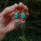 Hubei Turquoise Fringe Earrings