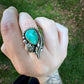 Emerald Valley Feather Ring