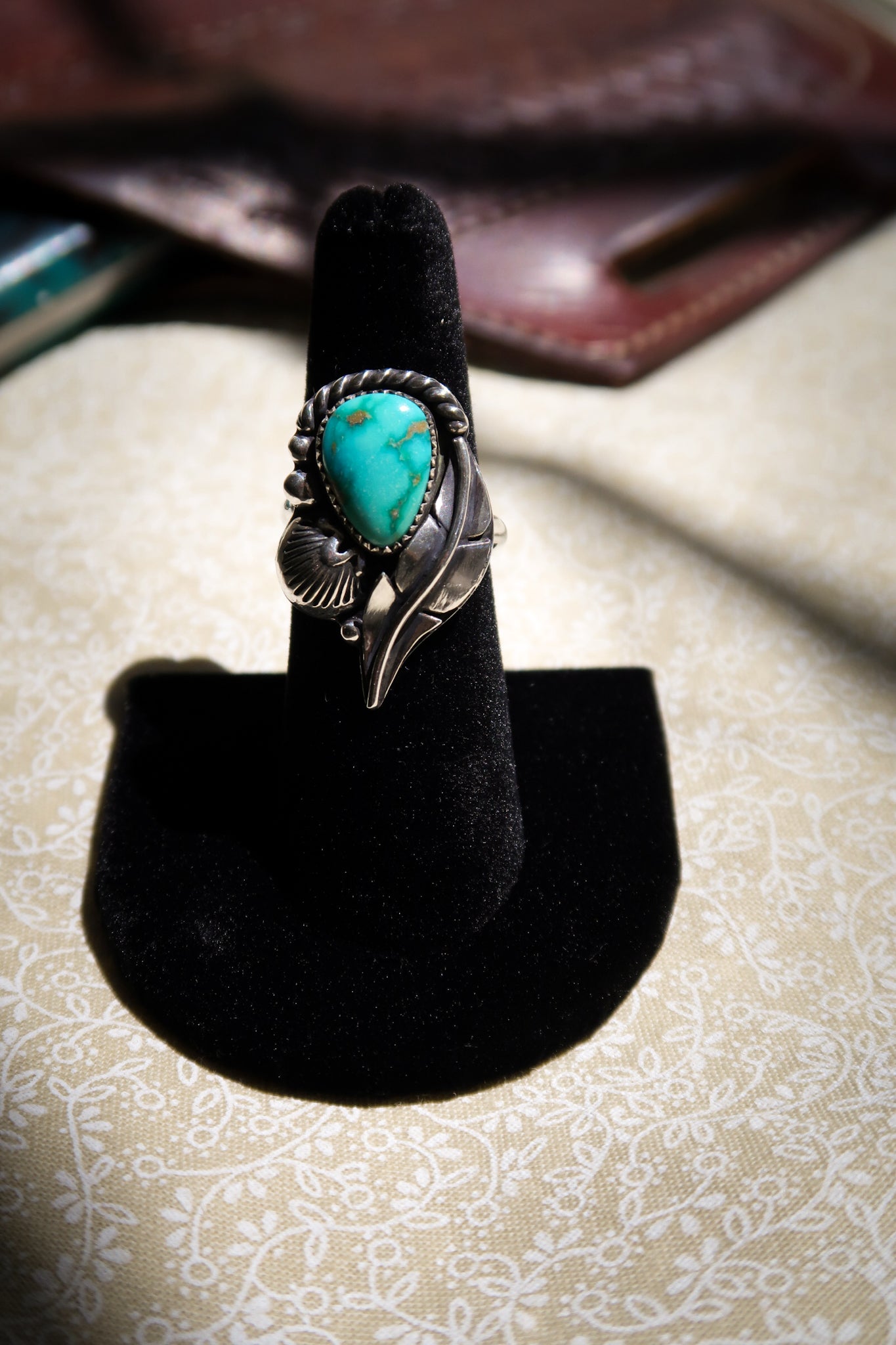 Emerald Valley Feather Ring