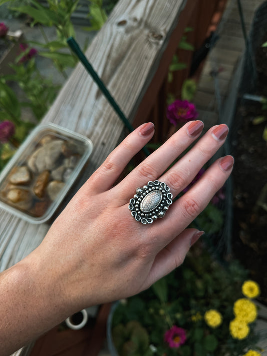 Wrasse Fish Fossil Ring