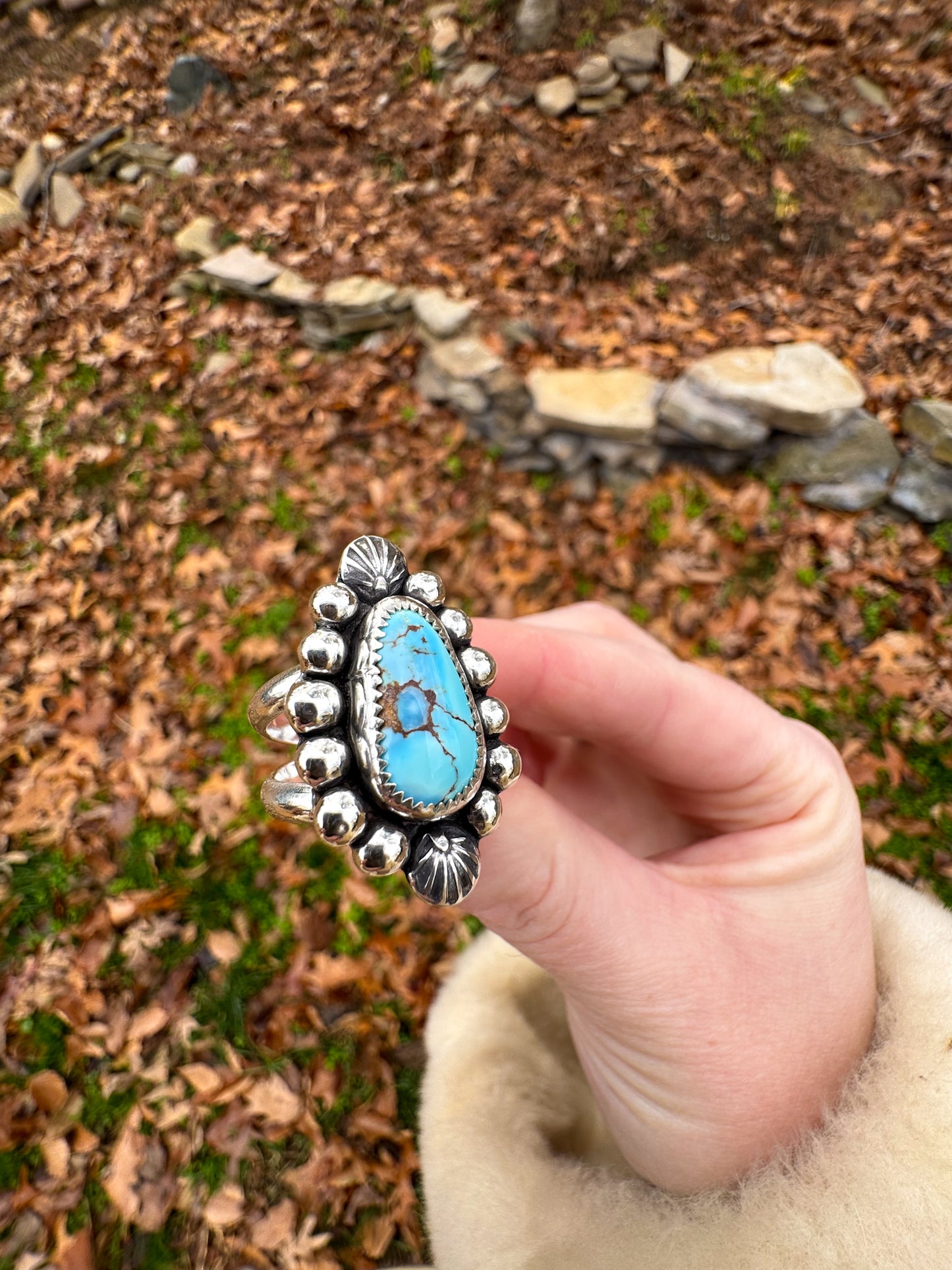 Golden Hill Beaded Ring