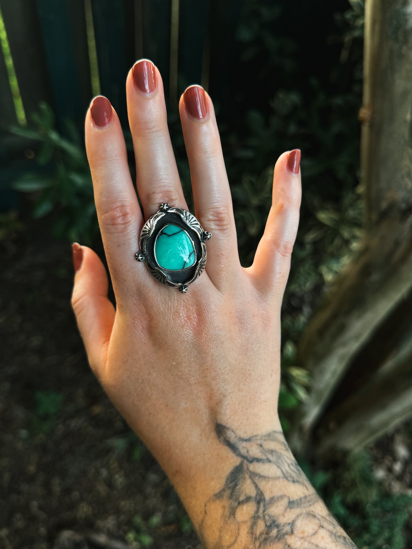 Desert Bloom Variscite Ring