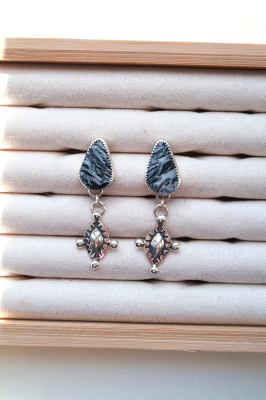 White Buffalo Earrings