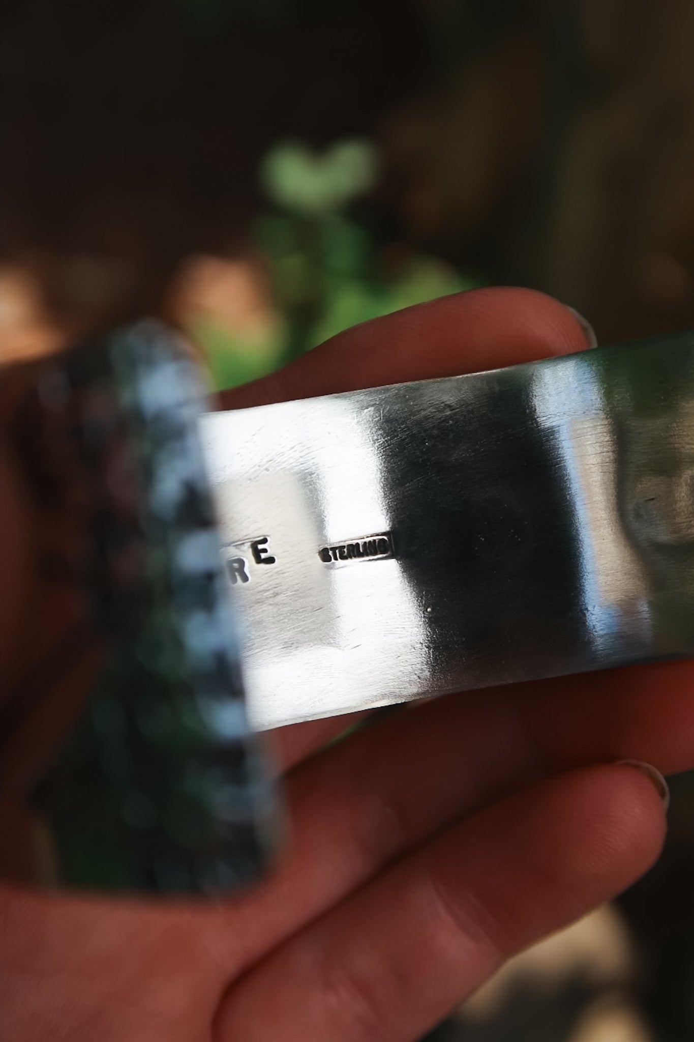 Sterling Stamped Silver Cuff