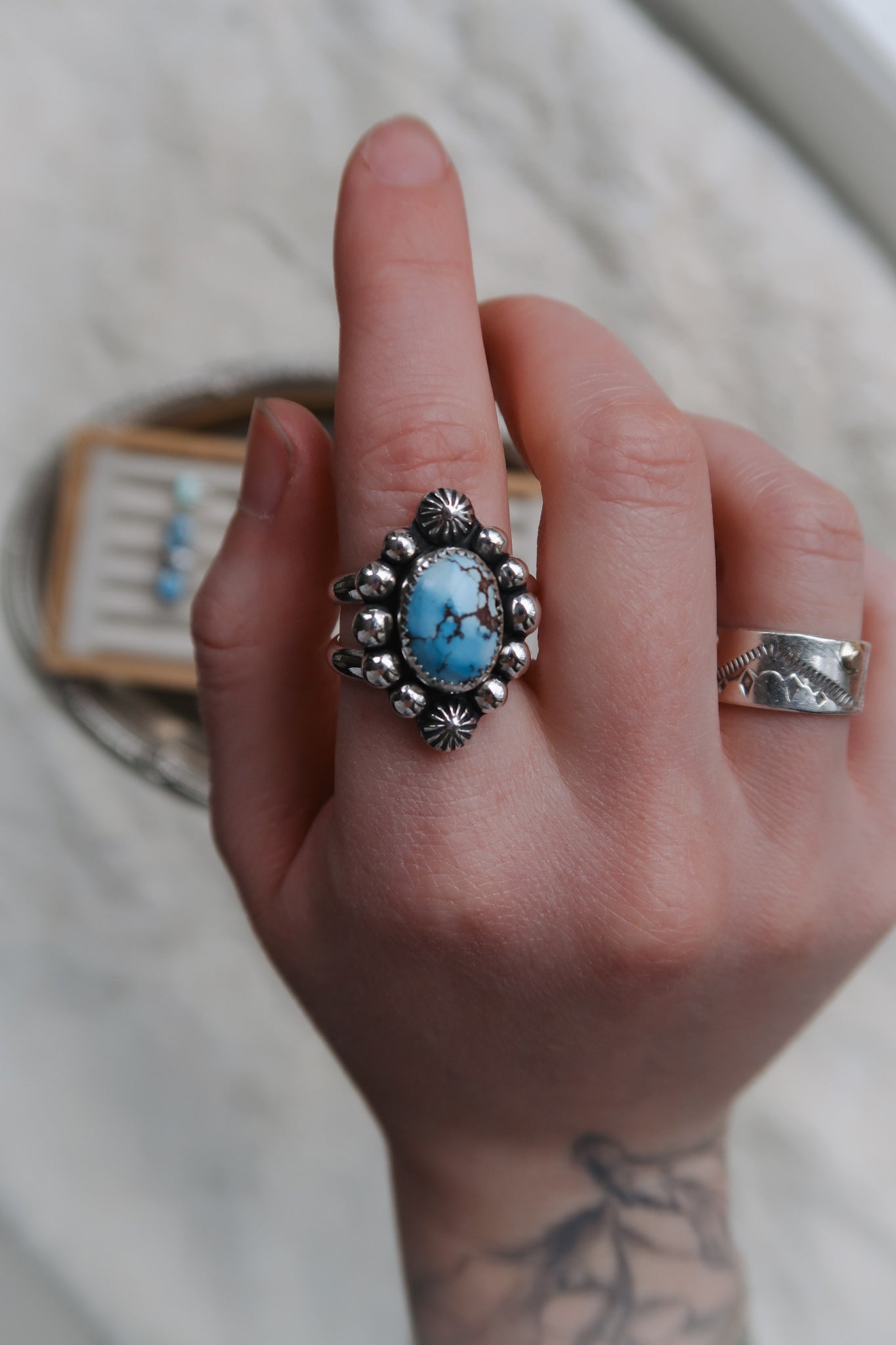 Golden Hill Beaded Ring