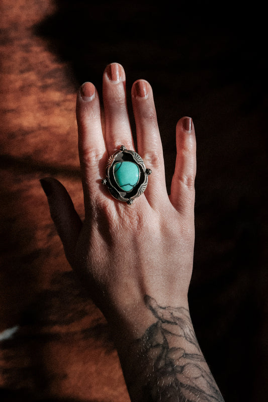 Desert Bloom Variscite Ring