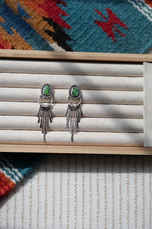 Sonoran Turquoise Fringe Earrings