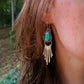 Hubei Turquoise Fringe Earrings