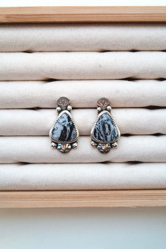 White Buffalo Earrings