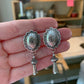 Sterling Silver Concho Earrings