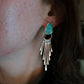 Hubei Turquoise Fringe Earrings