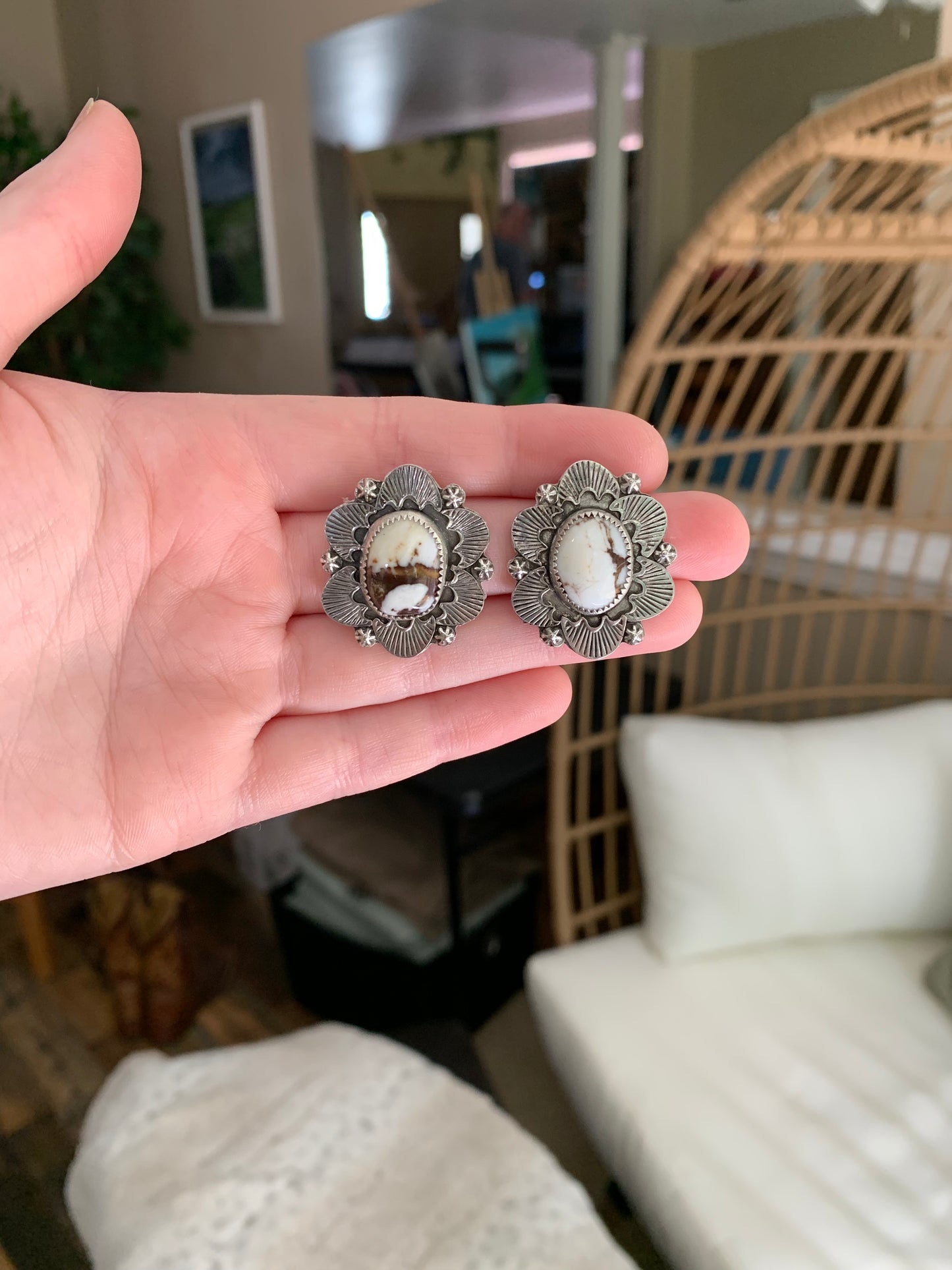 Wild Horse Stamped Earrings
