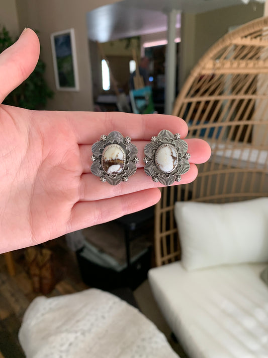 Wild Horse Stamped Earrings