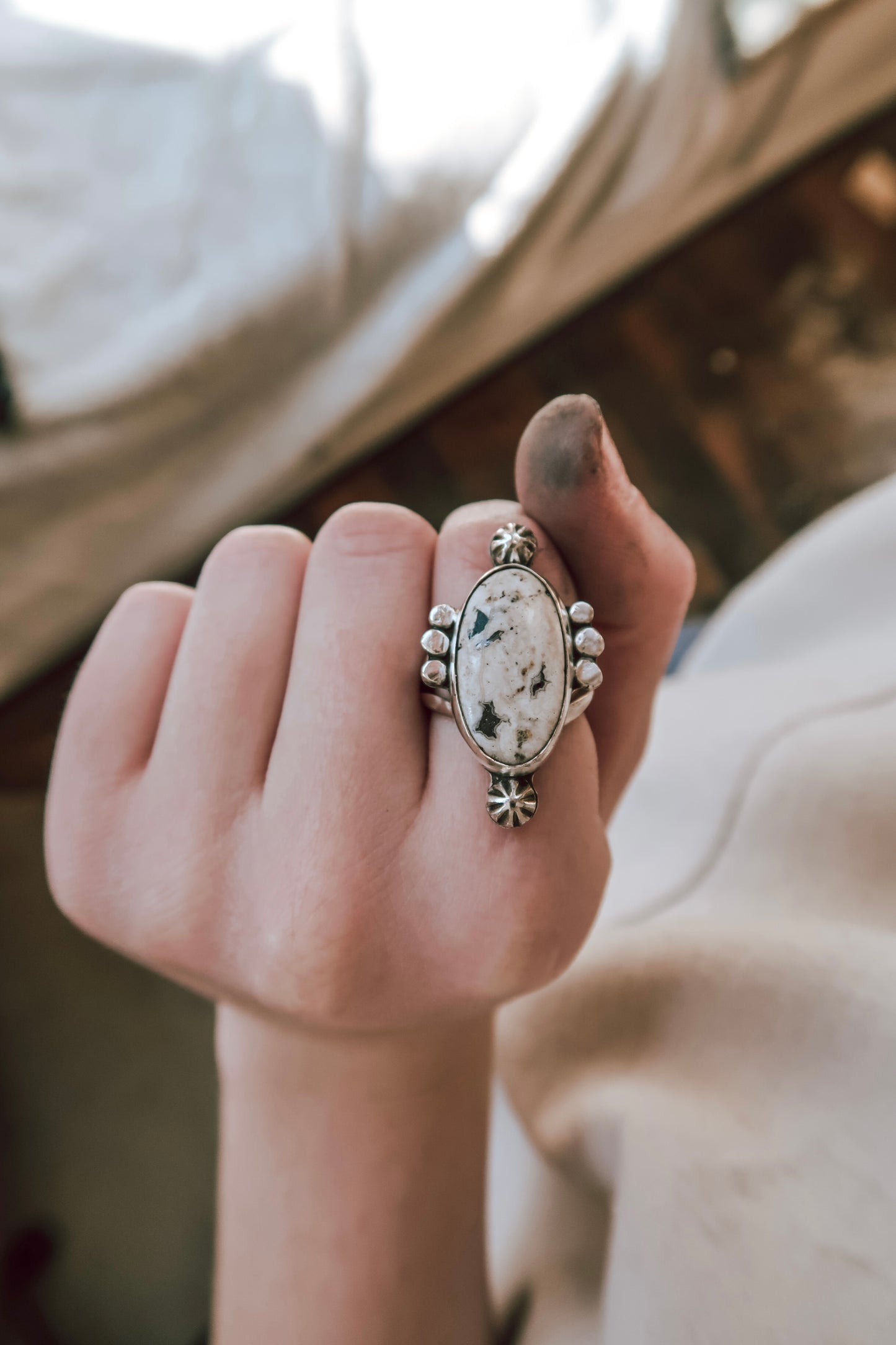 White Buffalo Ring
