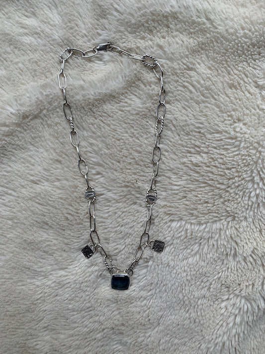 Natural Blue Kyanite Necklace