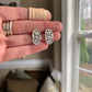 Hand Stamped Silver Studs