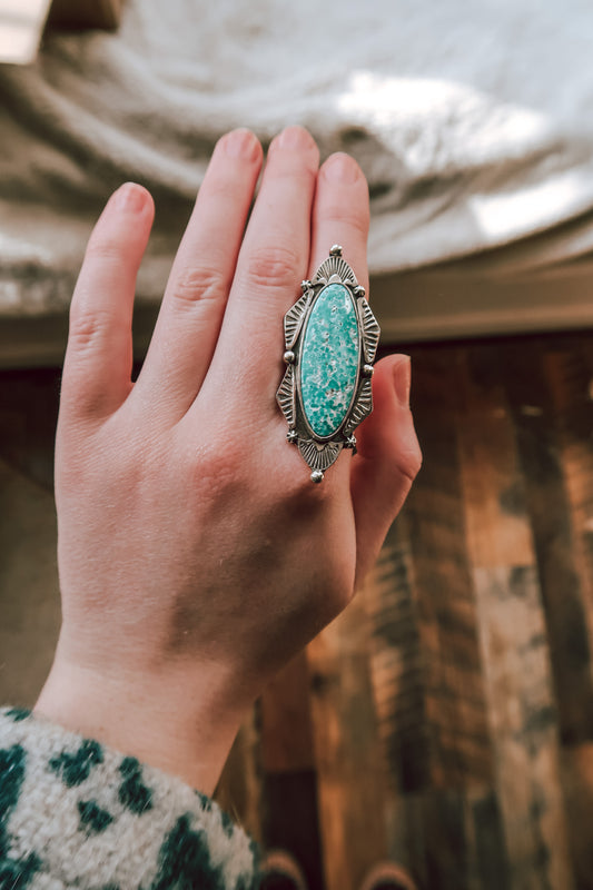 Whitewater Turquoise Ring