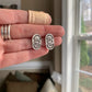 Hand Stamped Silver Studs